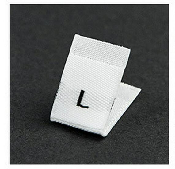 Free Shipping Woven Label: One Size Embroidered Clothing Tag & Sticker