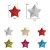 5-7CM Mixing 3D Glitter Star Ornaments Christmas Tree Hanging Pendant 2025 Xmas Decoration Home New Year Party Gift Navidad