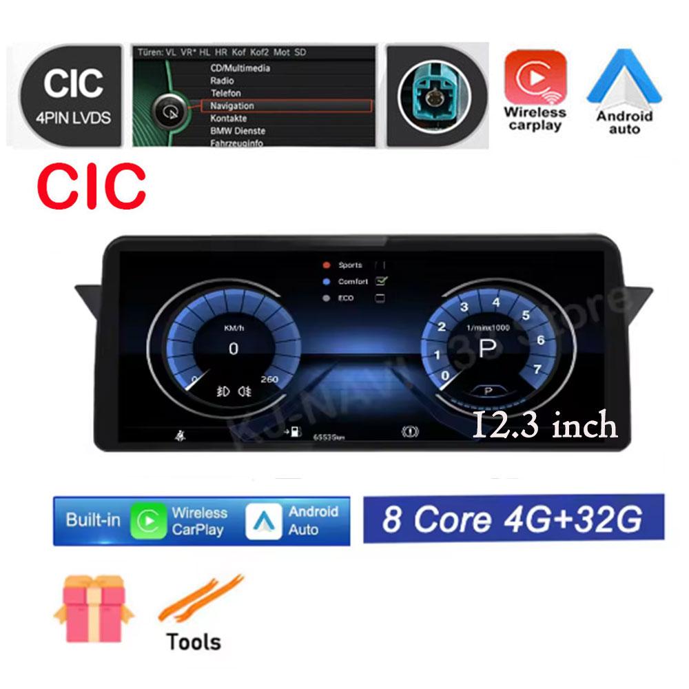 

Для BMW X1 E84 2009 - 2015 12,3-дюймовая система iDrive / CIC Android 14 IPS автомобильное радио стерео видеоплеер мультимедиа GPS навигация