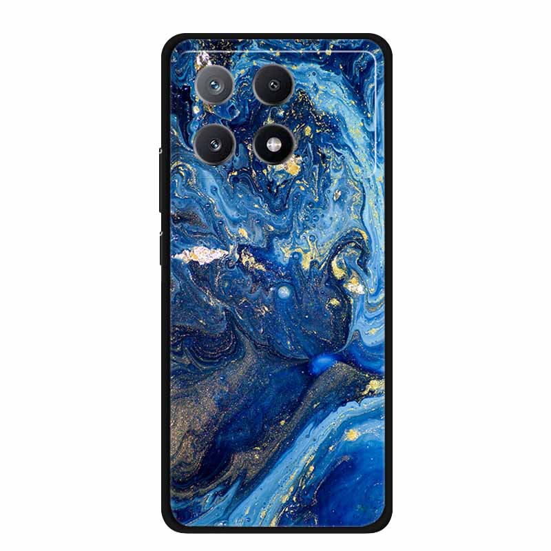 Marble Pattern Phone Case for Poco X6 Pro Clear Edge Cover Funda for Xiaomi Poco X 6 Pro Soft Transparent Coque Color Back Shell
