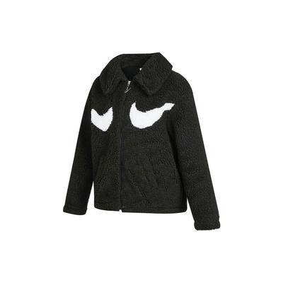 Swoosh Womens Full-Zip Jacket (Asia Sizing) Black/White Women Streetwear DD5621-010