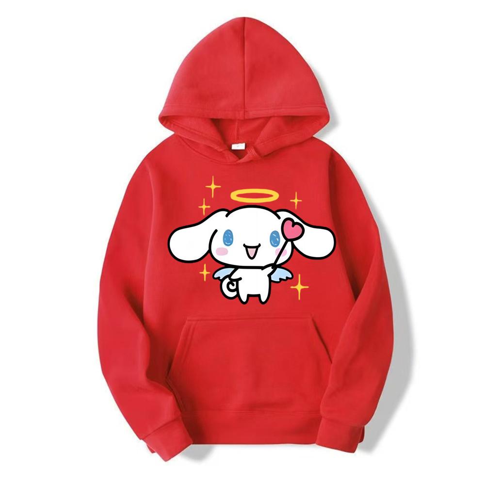 2024 Новая Мода Женское Худи Cinnamoroll Kuromi Семья Мультфильм Аниме Мужской Пуловер Весна Осень Парная Толстовка Одежда Топы S