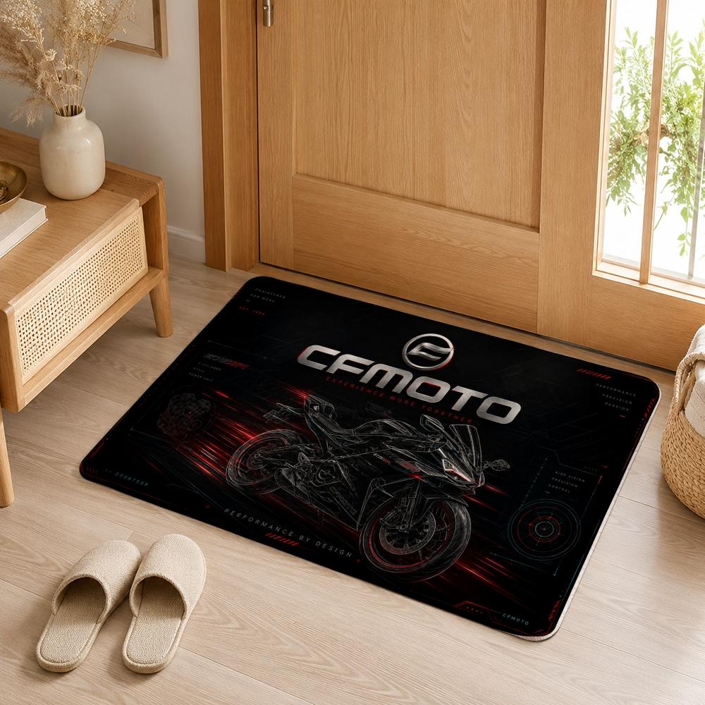 Stylish Motorcycle Design C-CFMOTO Floor Mat Doormat Hallway Carpet Living Room Rugs Bath Floor Mats Home Decor