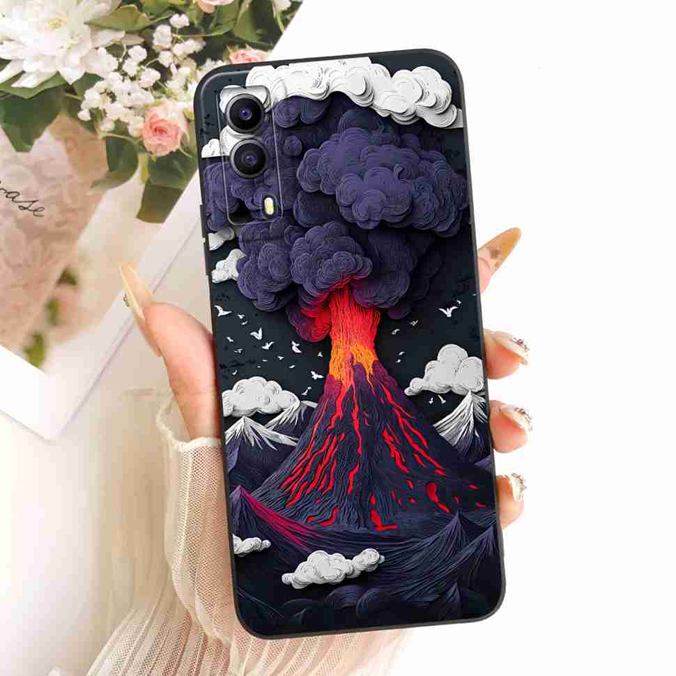 For Vivo Y53s 5G V2111A Case Printed Popular Cartoon Animals Silicone Back Cover For Vivo Y 53S 5G V2058 6.58" Phone Cases Capa