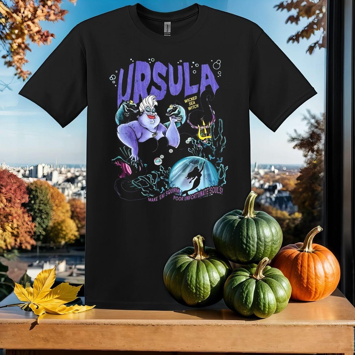 Vintage Ursula Sea Witch T-Shirt Mens Womens Tees Top T Shirt Mens Womens Tees Top Men Women Unisex Tshirt SY878 L