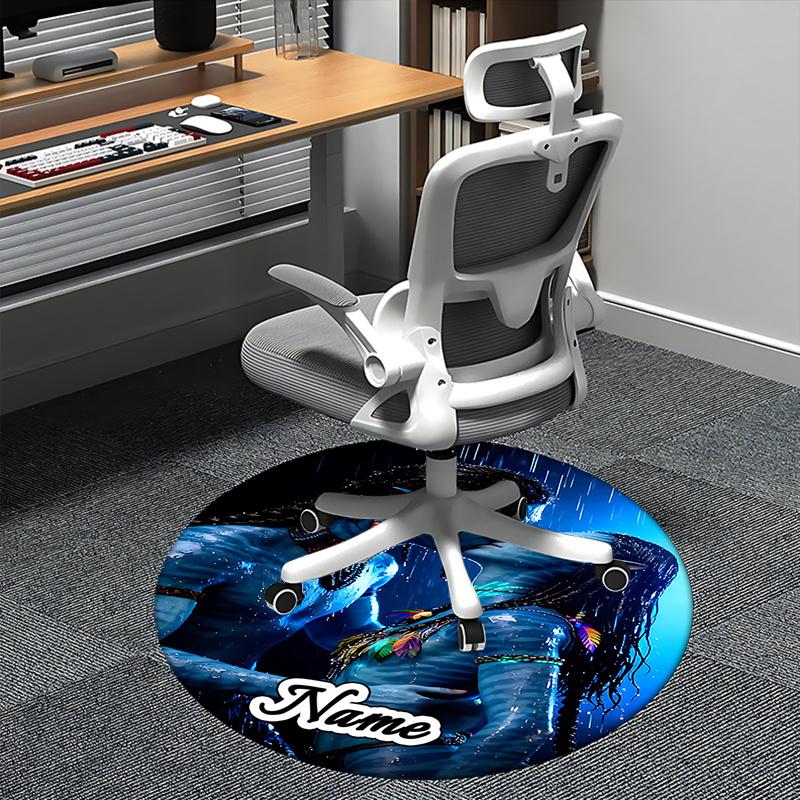 

Avatar Inspired Chair Mat - Round Carpet for Home Decor, Office Use, Gift Idea - Suitable for Bedroom 80cm