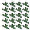 11mm Green Plastic Frame Connectors for Reliable Garden Support 20 Pcs