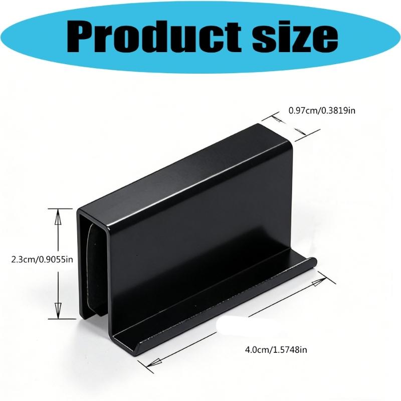 Set di 4 Maniglie per Vetro Facili con Foro in Metallo Robusto Maniglia Moderna per Porta in Vetro Perfetta per Ante di Armadi e Guardaroba