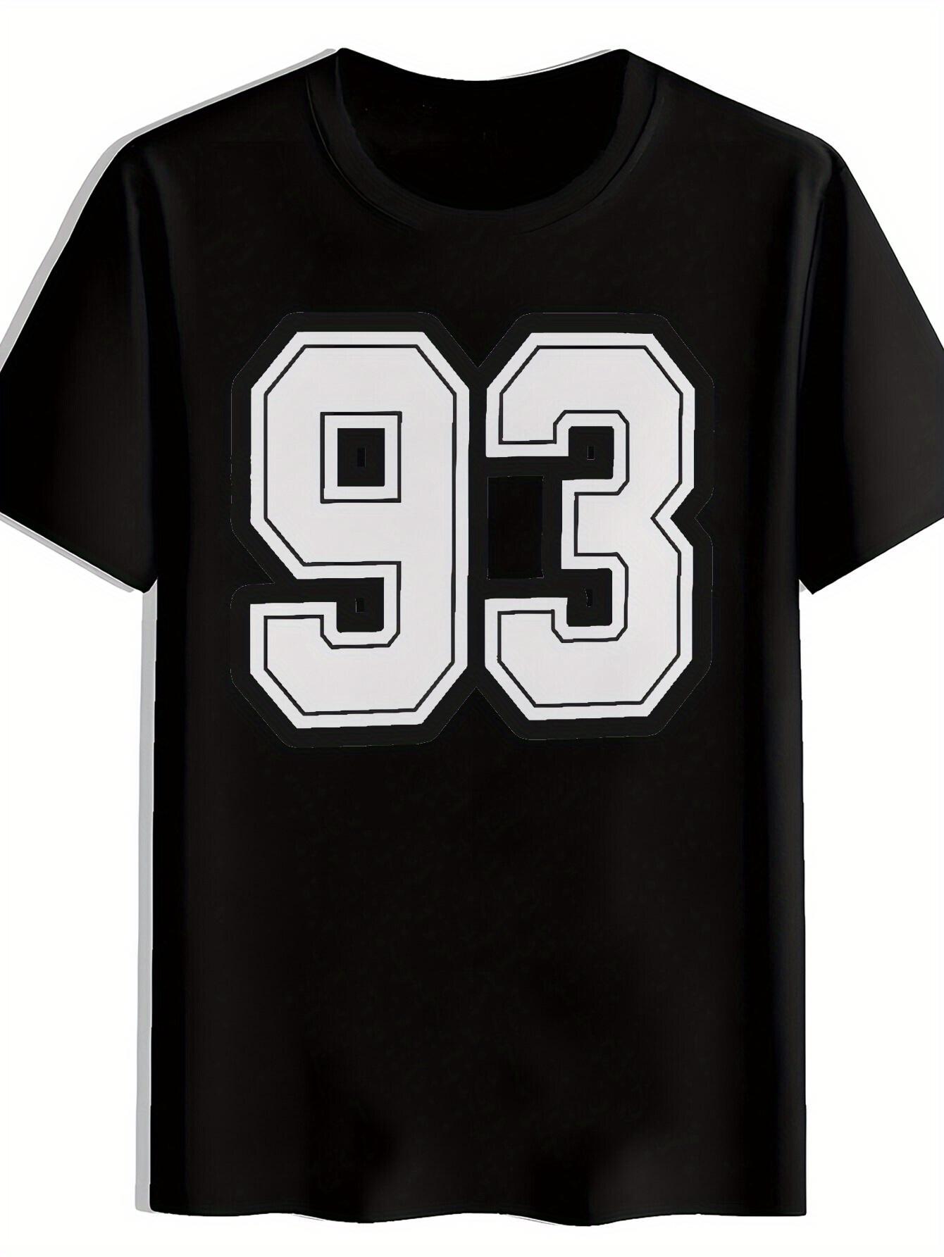 T-shirt Simple Letter Print XXXL