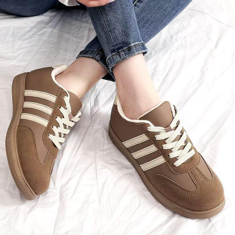 New Winter Sports Casual Non-slip Soft Sole Comfortable and Warm Fashion Versatile Lightweight Velvet Thickened Platform Cotton Shoes