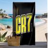 Cristiano Ronaldo Aufdruck Strandtuch Schnelltrocknend Super Saugfähig Weiches Badetuch zum Schwimmen Strand Reisen Fan Souvenir Geschenk