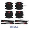 bljm6 8PCS Carbon Fiber Car Door Handle Bowl Sticker Anti-scratch Decal for Mitsubishi Lancer ASX Pajero Eclipse Delica