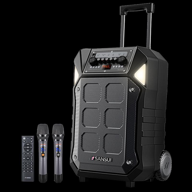 

Shanshui D12 Portable Outdoor KTV Trolley Speaker