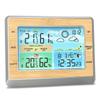 Funk Wireless  ,  , Outdoor Indoor with 6\  LED Brightness Color Display Temperature   Humidity Forecast