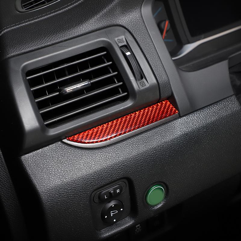 Soft Carbon Fiber Car Center Console Dashboard Trim Strips Sticker For Honda Pilot 2015-2022 Auto Interior