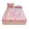Sanrio Thick Warm Milk Velvet Fitted Sheet - Cute KT Cat, Kuromi & My Melody Design