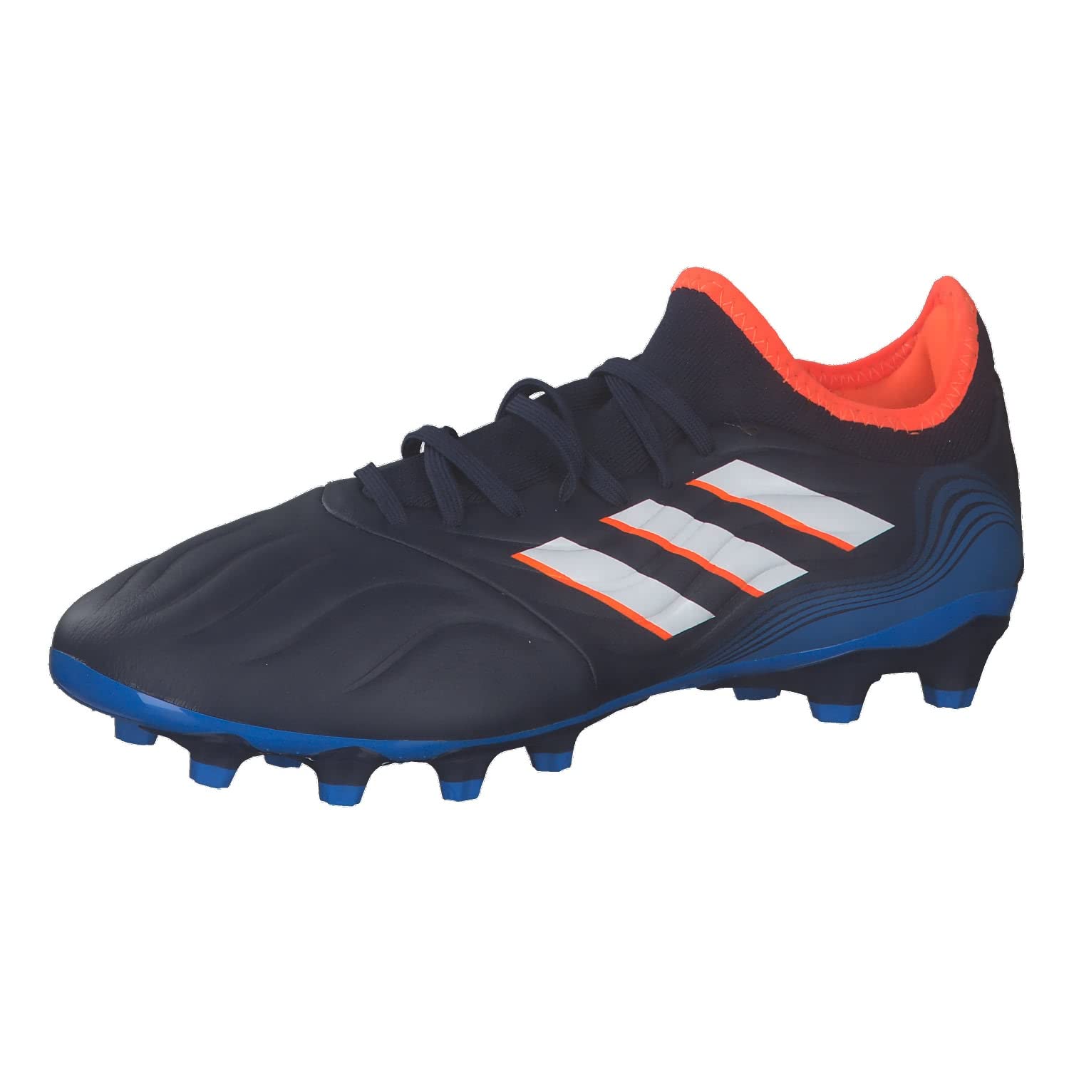 

Adidas Copa Soccer Cleats for Soil and Artificial Team Navy Rush Size 2E Sense.3 HG/AG Turf, LSB77, Blue/Footwear White/Blue (GW4966), 24.5 cm,