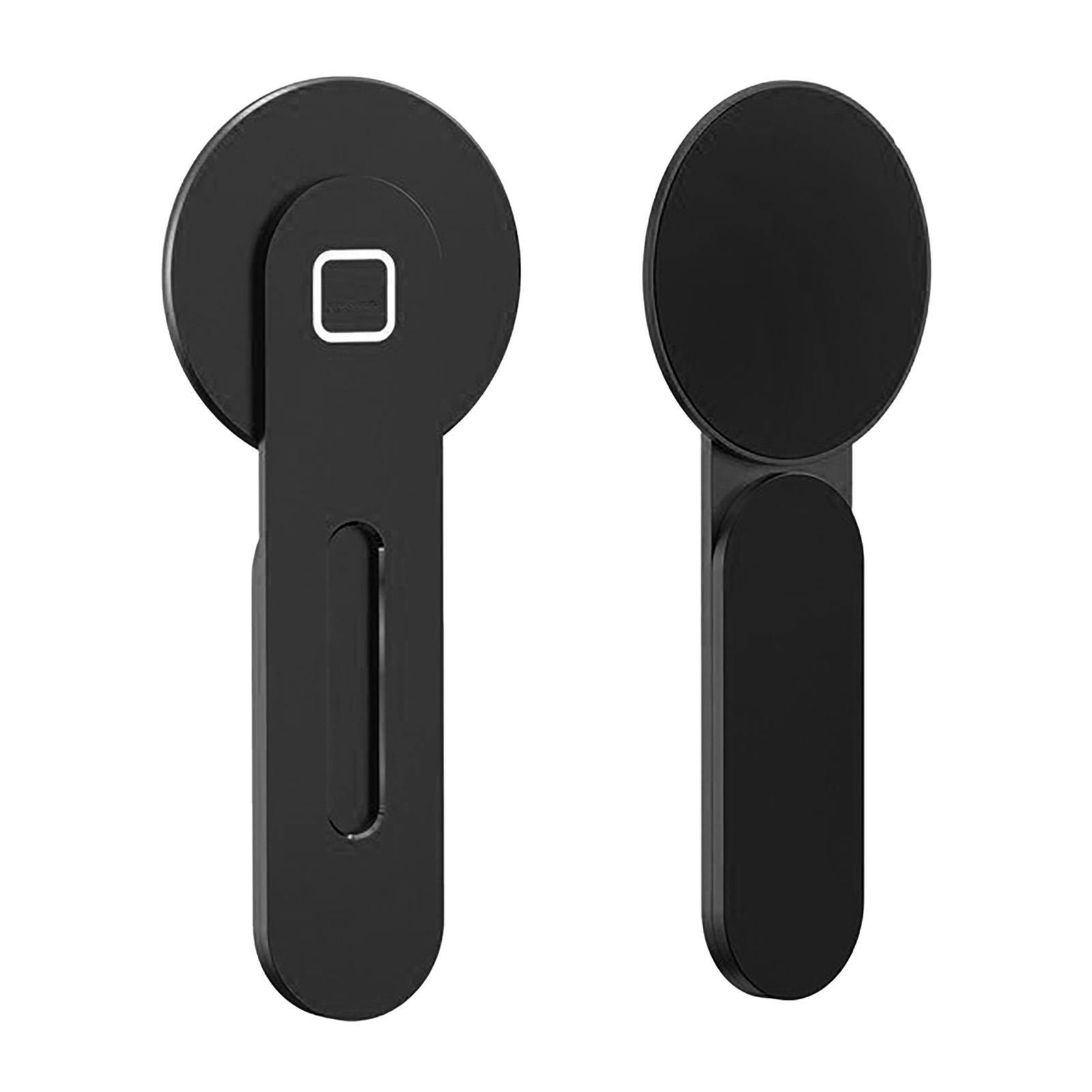 Магнитное крепление для телефона и ноутбука для телефона IOS 12 13 Сильная магнитная сила Алюминиевый сплав Боковое крепление телефона для ноутбука Черное