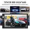 Hippcron 1Din Car Radio Wireless Carplay Android Auto Multimedia Video Player 7inch Touch Screen Support Camera 12v Universal