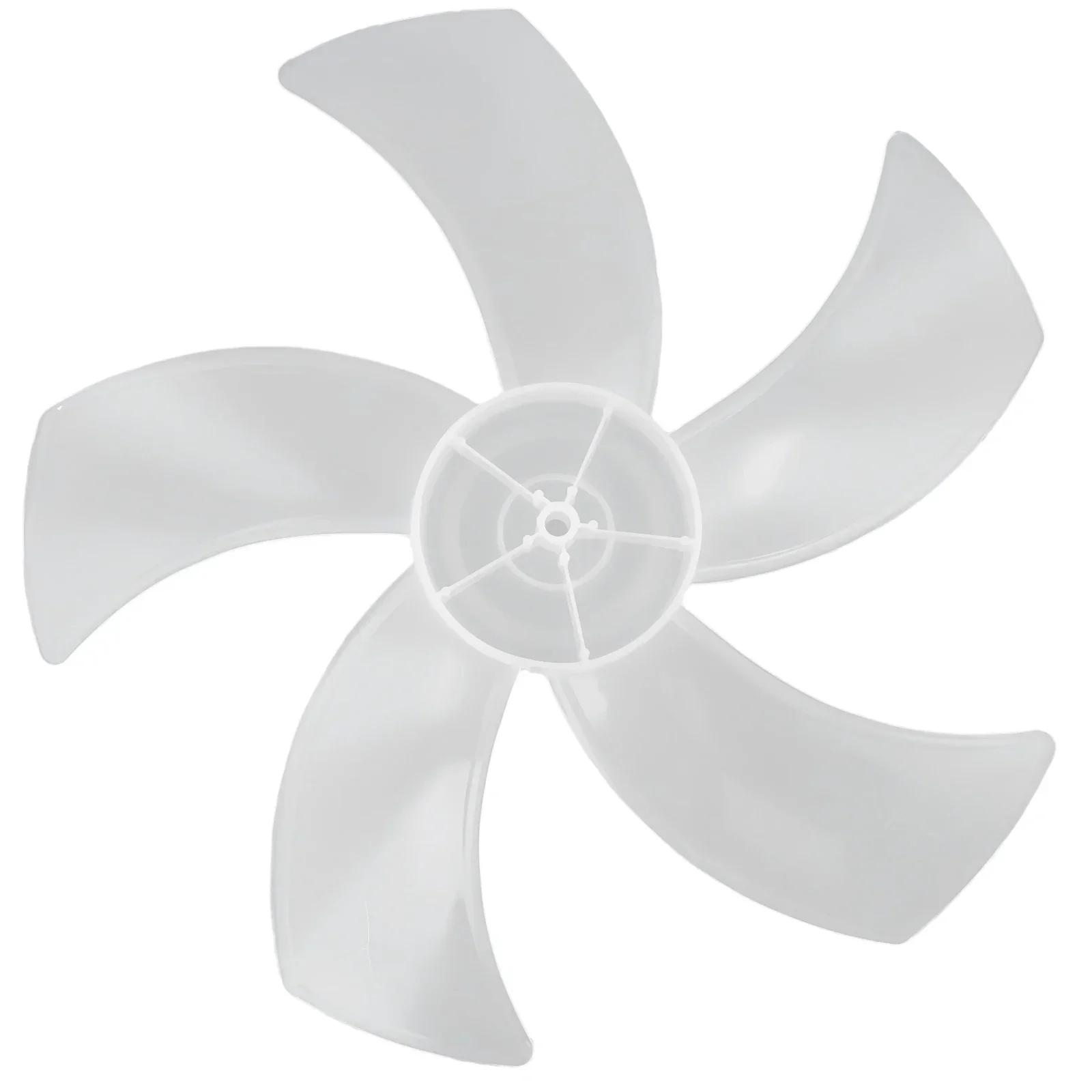 

Five Leaf 16 Inch Plastic Fan Blade with Nut Cover for Desk Fans and For Pedestal Fans Lightweight and Low Noise Operation білий