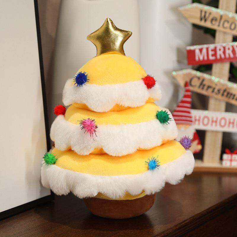 Adorable Christmas Tree Plush Hugging Pillow - Festive Ornament for Sofa or Living Room