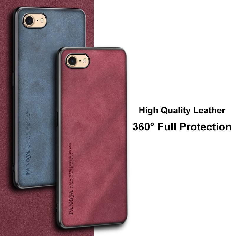 Luxury Leather Case For iPhone 6 6S 7 8 Plus Cover Silicone Protection I Phone Case For iPhone 5 5S SE 2020 2022 SE2 SE3 Coque