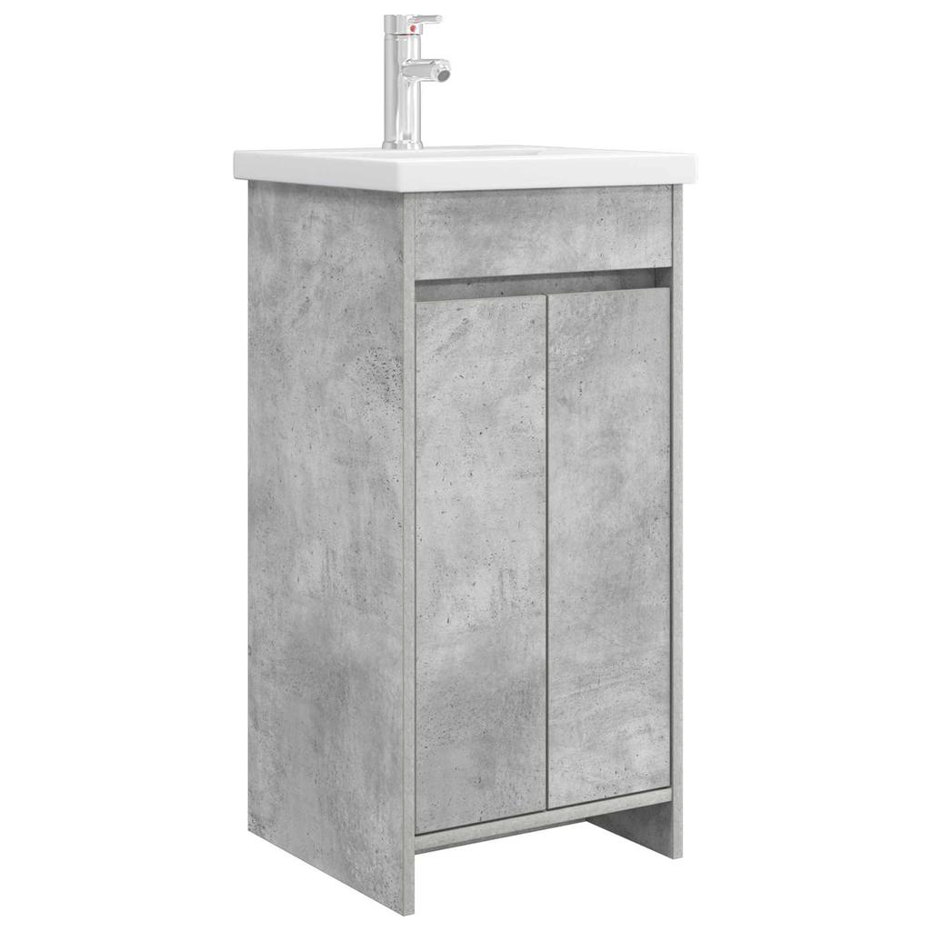Bathroom Cabinet with Washbasin Concrete Grey 42 x 40 x 84.5 cm