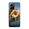 Snow Cute Owl Animal Cover Case For Xiaomi Redmi Note 12S 12 11 Pro Plus 11T 11S 10 5G 10S 9 9T 9S 8 8T 7 5 Pro TPU Phone Clear