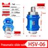 Pneumatic Slide Valve HSV08: Hand-Operated Push-Pull Exhaust Valve (Sizes: 06/08/10/15)
