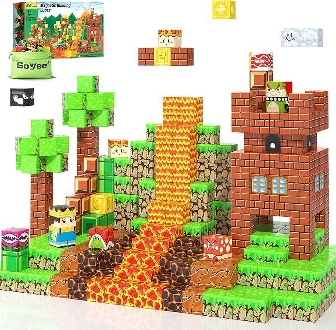 Creative Street View Magnetic Building Block Bricks Architectural Kit Diy Model Kids Tech Toy For Kid Gift