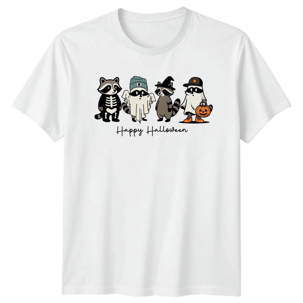Happy Halloween Raccoon Costumes Holidays Unisexs TShirt Unisexs Tee S