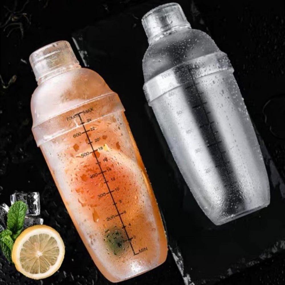 300/500/700/1000ml Akrylový šejkr na mléčný čaj Koktejlový šejkr na džus Láhev Mixér na džus Barové potřeby