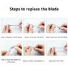 Engraving Knife Blades Metal Scalpel Knife 100/200Pcs Wood Carving Knife Blade Replacement Art Blades Sculpture Cutting Tools