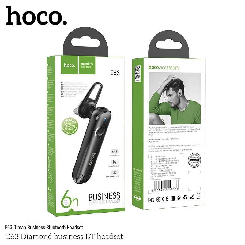 HOCO E63 Single-Ear Bluetooth Headset