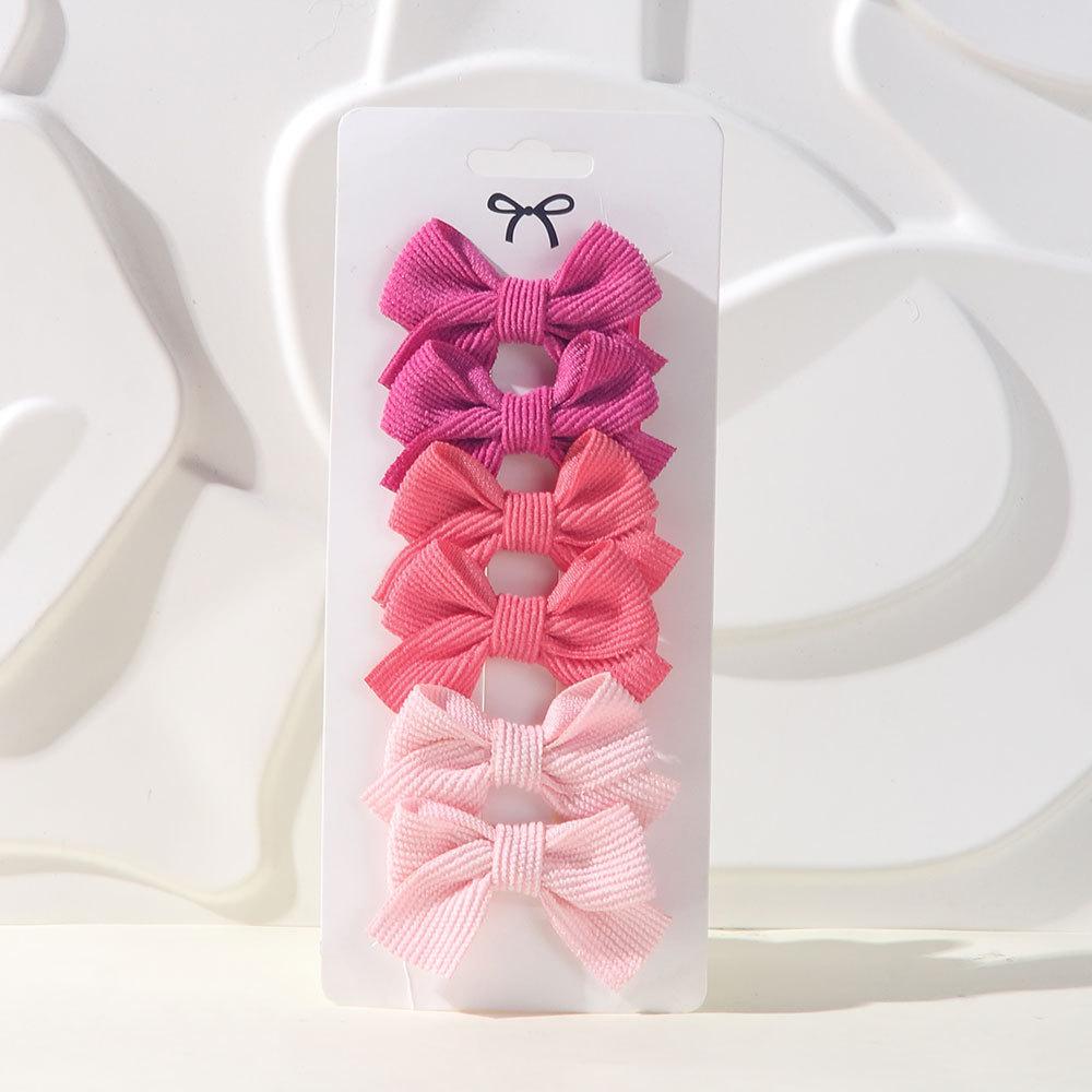 Multi Colored Hair Clip, Children's Bow Combination Hair Clip, Set Of 10 Pieces