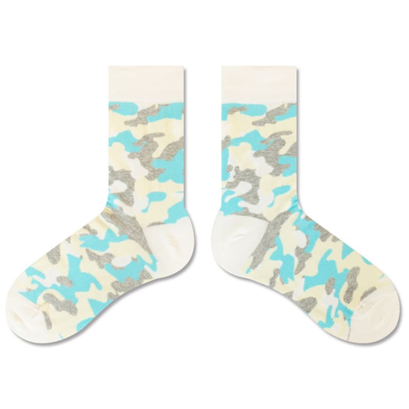 

SNOOZY Camouflage Pattern Socks - Mint FREE
