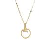 Fu Character Chalcedony Necklace - Women's Trendy, Simple Chinese Style Pendant with Versatile Fashionable Clavicle Chain
