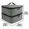Nail Polish Storage Bag Essential Oil Bag Cosmetic Nail Care Kit Nail Care Tool Storage Box Double Layer 30 Compartment LIJIAO