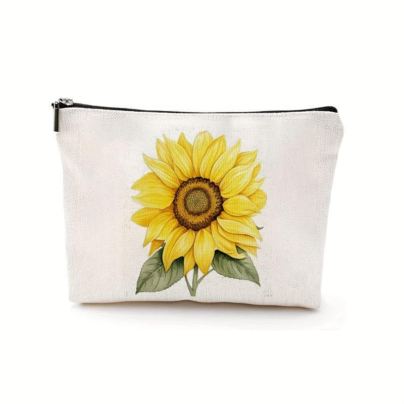 Spring Flowers, Waterproof, Makeup Bag, Coin Purse, Stationery Bag, Toiletries Bag, Portable, Zipper Storage Bag