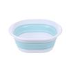 Foldable, Thickened Plastic Basin for Home Use: Face Wash, Veggie Washing, Portable Laundry - Retractable and Space-Saving Design.