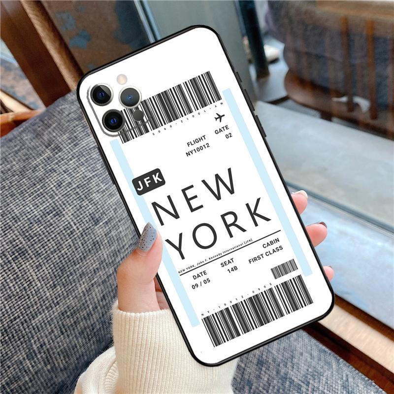 

New York City Phone Case For iPhone 16 15 14 13 11 12 Pro Max 12 13 mini XR 15 16 Plus 16e Cover Shell iPhone 14 Plus