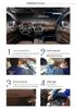 Dual Camera Rearview Mirror Dash Cam with Reversing Image and DVR for Front and Rear Recording