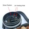 Sealing Bottle Cover for 600/750/900/1050/1200ml Splash Spill Proof Plain Metal Lids for Tyeso Tumber Cup Multicolor Therms Cup