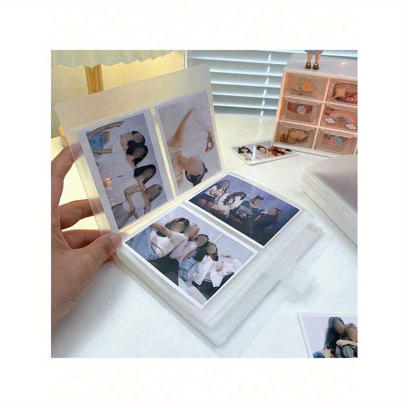 3/4/5/6 Inch 80/160 Slots Transparent Photo Album Idol Photocard Holder Idol Star Card Collect Book Creative Photo Albums Picture Card Holder