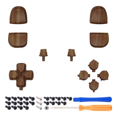 EXtremeRate Kompatibel mit PS5-Controller Ersatz-Kreuzschlüssel R1L1R2L2 Trigger-Share-Option Face Full Set-Taste Kompatibel mit PlayStation 5