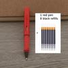 1Pc Ballpoint Pen + 8 Refills Black Blue Red Ink Gel Pen Bullet Tip 0.5mm Rollerball Pen School Office Supplies Stationery Pen