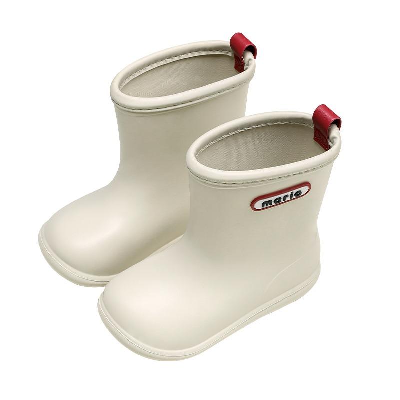 Happy Mary Children's Rain Shoes Boys Soft Sole Lightweight Children Boys and Girls Medium Rain Boots Children's Water Shoes