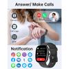 HUAKUA Smart Watches for Women Men (Answer/Make Calls), 1,85" HD Smart Watch for iPhone/Android Phones, Fitness Tracker with 100+ Sport Heart