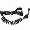 1PCS Tactical Anti-lost Elastic Lanyard Rope Spring Safety Strap Rope For Key Ring Chain Flashlight Hunting Accessories