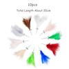 10pcs Small Feather Cat Toy DIY Replace Cat Teaser Stick Replacement Pet Toy Accessories